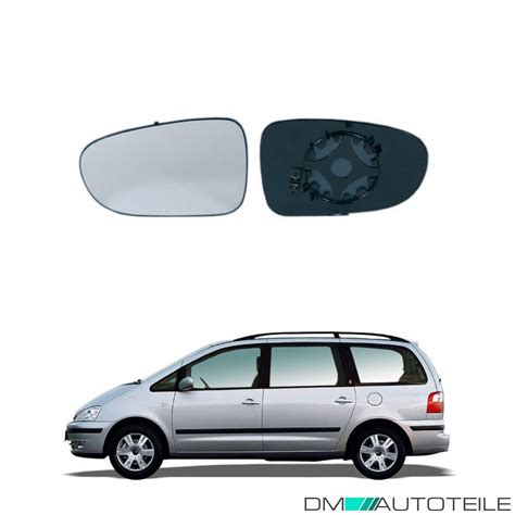 Spiegelglas Links Heizbar Konvex F R Ford Galaxy I Wgr Seat Alhambra Vw