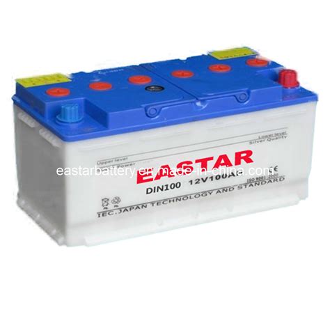 China Din100 Standard Din100 Dry Charged Car Battery 12v 100ah China