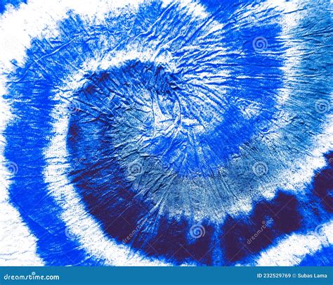 Cerulean Spiral Tie Dye Print Cobalt Swirl Watercolor Splash Blue