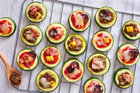 Recette Rondelles De Courgettes Fa On Mini Pizzas Marie Claire