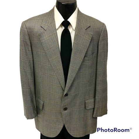 Oxxford Clothes BESPOKE Gray Steel Blue Sport Coat Ov Gem