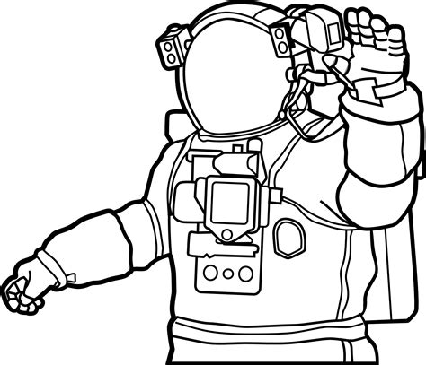 Astronauta Para Colorear Dibujos Para Colorear E Imprimir Online