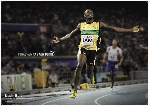 Puma Se Rebelle Avec La Campagne Marketing Forever Faster Usain Bolt