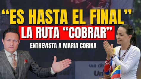 CONVERSANDO CON MARIA CORINA ENVÍA MENSAJE A LOS MILITARES YouTube