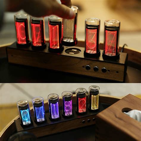 Buy Douk Audio Retro Nixie Clock Inspired Modern Digital Gixie Clock 6