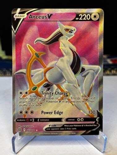 Arceus V Full Art Holo Ultra Rare Swsh Brilliant Stars Pokemon