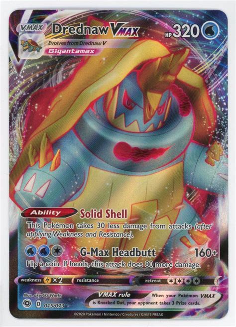 Pokemon Drednaw Vmax Champions Path Full Art Froggers House