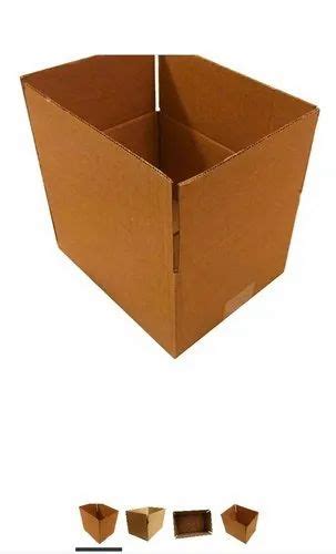 Brown Single Wall 3 Ply Corrugated Packaging Box Weight Holding