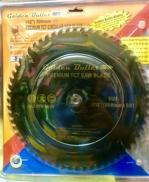 Tungsten Carbide Black 12 Inch Golden Bullet Wood Cutting Blade At Rs