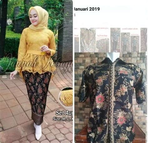 Promo Setelan Couple Kebaya Modern Hijab Remaja Style Modis Cantik