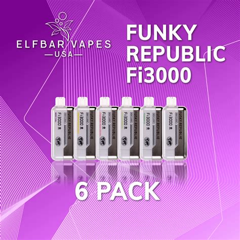 Funky Republic Fi Disposable Vape Pack Elf Bar Vapes