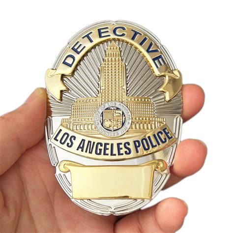 LAPD Detective Los Angeles Police Badge *Customizable Badge Number ...