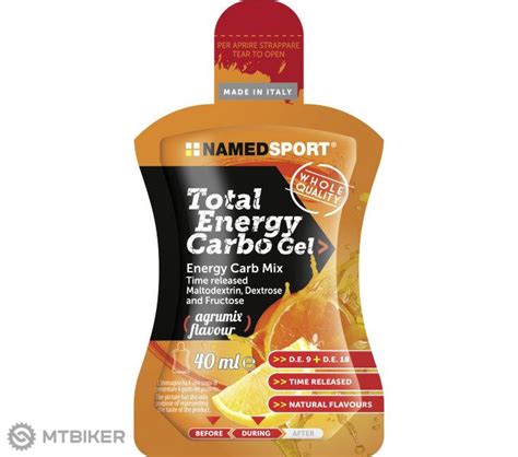 Namedsport gél TOTAL ENERGY CARBO citrus 40ml MTBIKER Shop