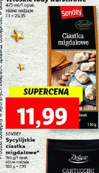 Ciastka Migda Owe Sondey Cena Promocje Opinie Sklep Blix Pl