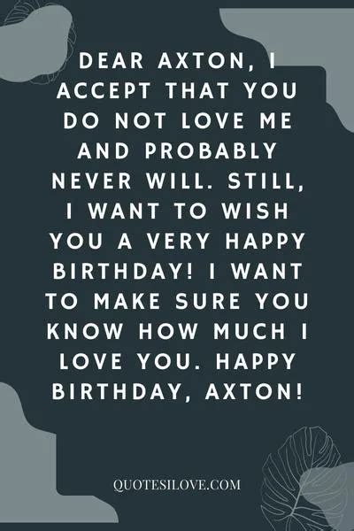 Happy Birthday Axton Quotes and Wishes - Quotes I Love