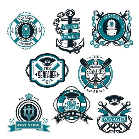 Premium Vector Vector Icons Set Of Nautical And Marine Symbols