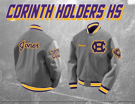 Corinth Holders High School Letter Jacket Herff Jones Jacket Shop