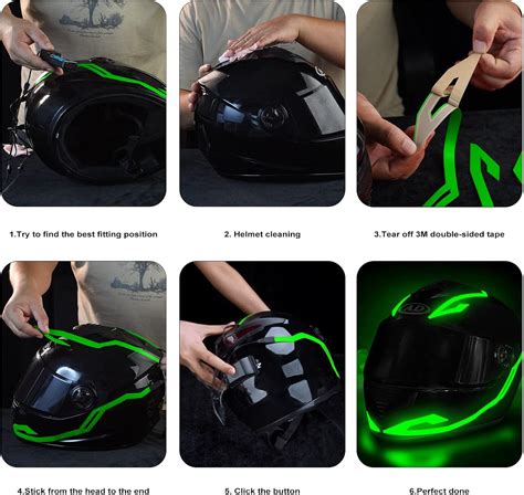 Zuoyouz Luz Recargable Para Casco De Motocicleta Modos De Conducci N