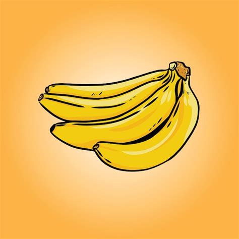 Illustration Vectorielle De Banane Vecteur Premium