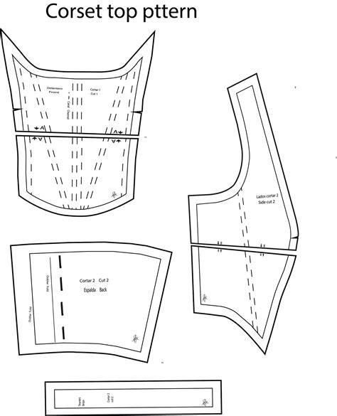 Corset Top Pattern Etsy