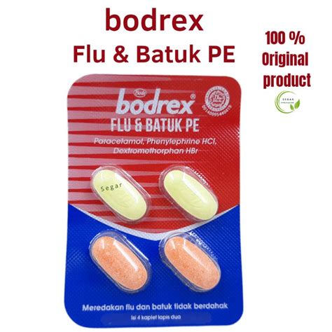 Jual Bodrex Flu Dan Batuk Pe Strip Tablet Shopee Indonesia