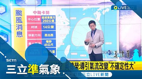 卡努持續進逼！氣象局預計今晚20 30發海警 外圍環流影響 北台灣雨勢明顯 若路徑偏西 不排除發陸警 │氣象專家 吳德榮│【三立準氣象】20230801│三立新聞台 Youtube