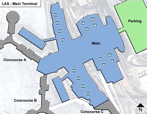 Las Vegas Mccarran Airport Las Main Terminal Map Las Vegas Airport