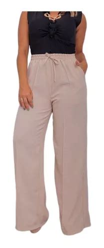 Calça Feminina Pantalona Duna Alfaiataria Cintura Top MercadoLivre