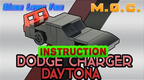 Lego Dodge Charger Daytona How To Build Как собрать Лего самоделка Инструкция Youtube