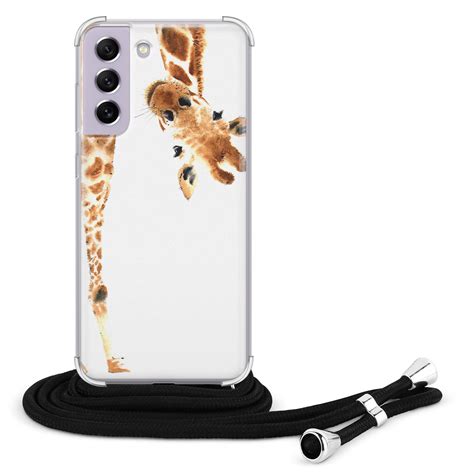 Samsung Galaxy S Fe Hoesje Met Koord Giraffe Peekaboo Leuke