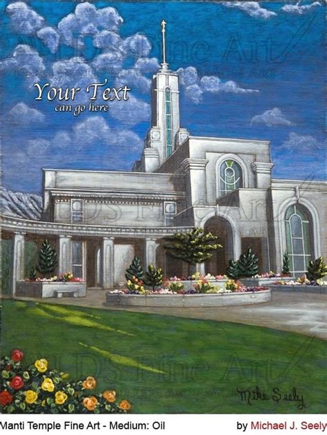 My Temple Art — Mount Timpanogos Utah Lds Mormon Temple Art Painting By Michael Seely