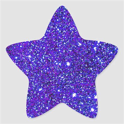 Stars Glitter Sparkle Universe Infinite Sparkly Star Sticker | Zazzle ...