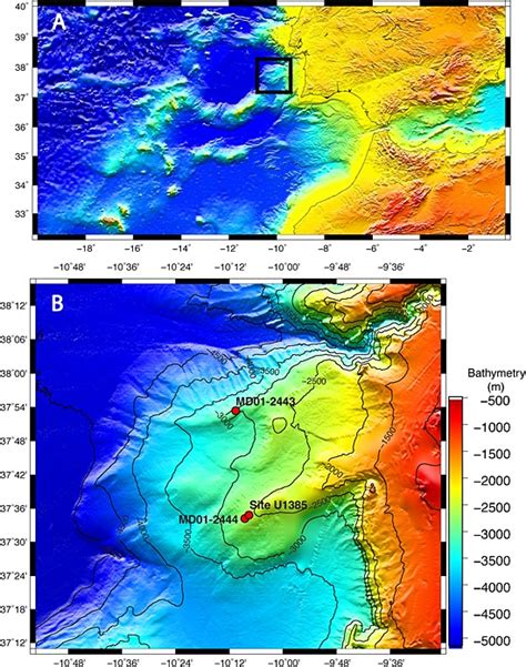 Maps Of A West Iberian Margin Showing B Detailed Bathymetry And