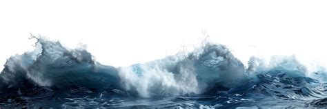 Sea Waves On Isolated Transparent Background 44858518 Png