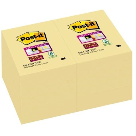 Blocchi Memo Adesivi Post It Super Sticky Giallo Canary 47 6x76 Mm