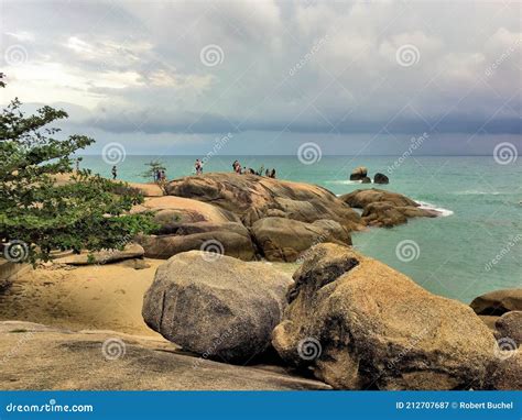 Grandfather And Grandmother Rock In Koh Samui In Thailand