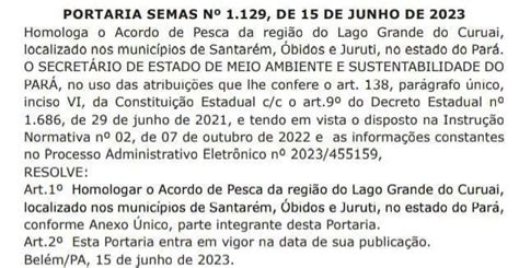 Acordo De Pesca Do Lago Grande Homologado E Reconhece Novas Regras