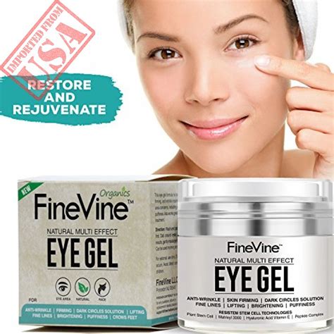 Anti Aging Eye Gel - Made in USA - for Dark Circles, Puffiness ...