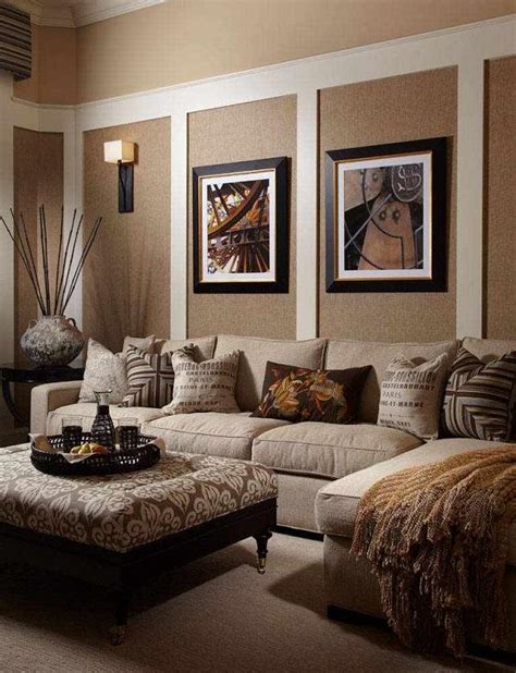 Living room design ideas in brown and beige - 50 fabulous interiors