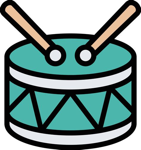 Drum Vector Icon Design Illustration 14066596 Vector Art At Vecteezy