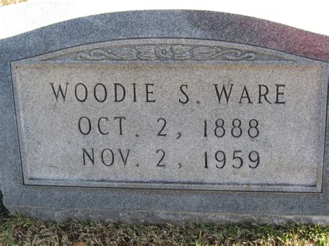 Woodie Samuel Ware 1888 1958 Mémorial Find a Grave