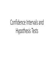 Chapter 7 Inference For Means Confidence Intervals And Hypothesis Tests