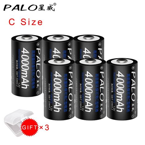 Palo 1 2V C Size Oplaadbare Batterij 4000Mah 1 2V Grandado