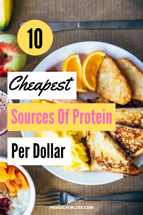 10 Cheapest Sources Of Protein Per Dollar Frugal For Less Healthy Protein Meals Protien