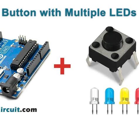 Arduino Push Button With Multiple Leds Tutorial 4 Steps Instructables