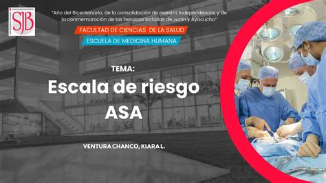 Escala De Riesgo ASA 1 Kiara Ventura UDocz