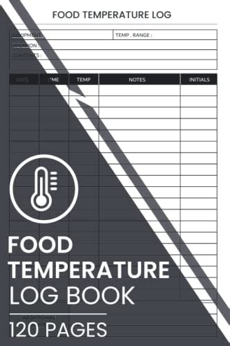 Food Temperature Log Book Hot Holding Food Temperature Log For