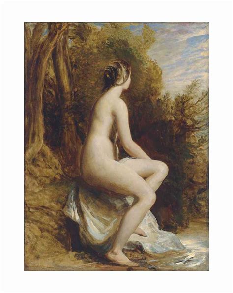 William Etty Seated Nude In A Woodland Landscape Mutualart