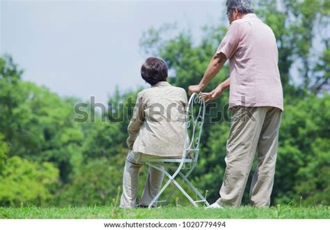 Japanese Old Man Sitting Chair Stock Photo 1020779494 Shutterstock