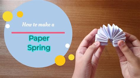 How To Make A Paper Spring Slinky Toy Paper Craft Easy Paper Crafts Origami Youtube